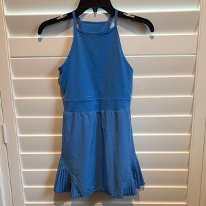 Blue Sleeveless Kids Athletic Dress